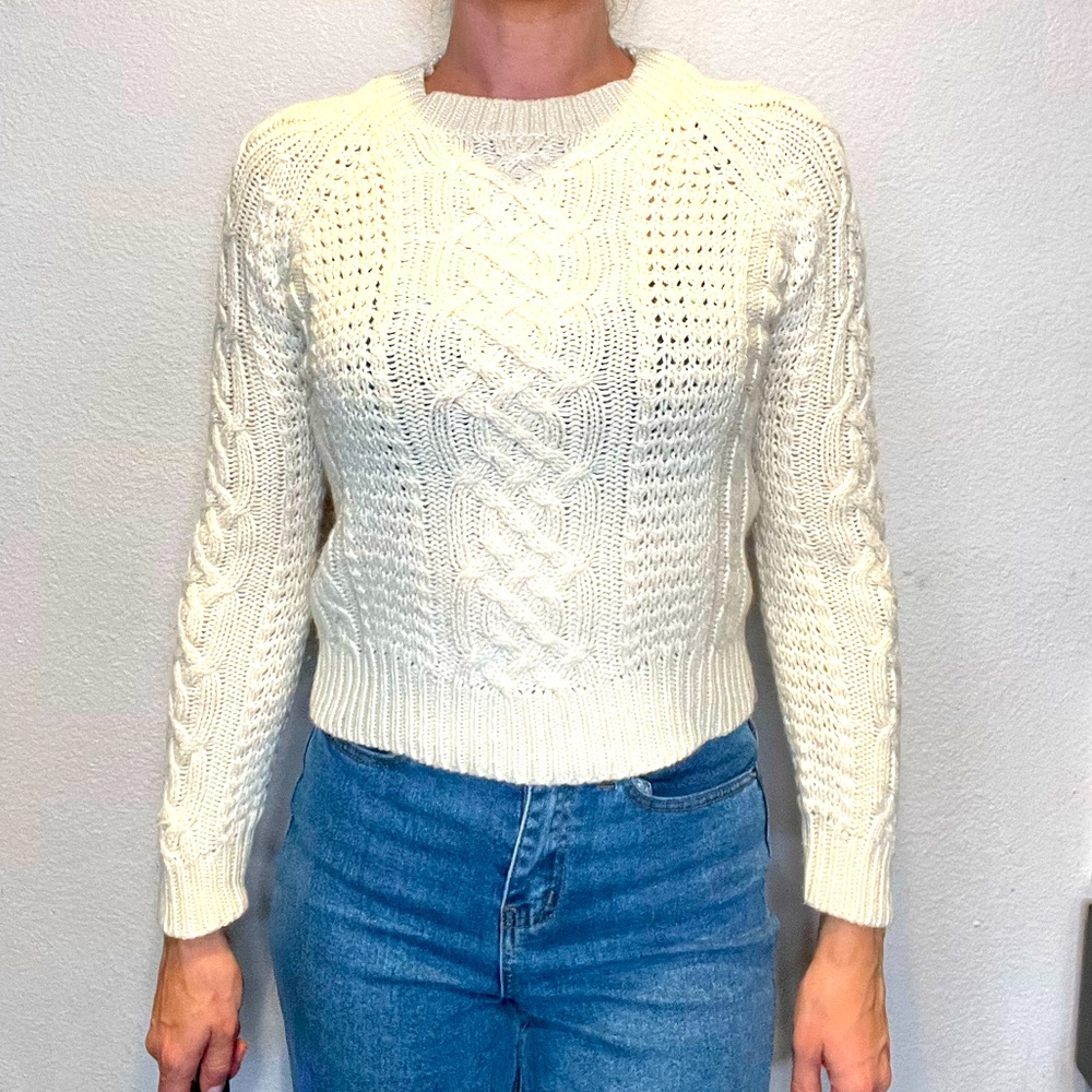 Off White Wool Sweater Size Small